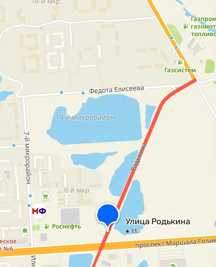 В Заозерном на три ночи ограничат движение по улице Родькина. С 27 по 29 июля проезд на участке от п