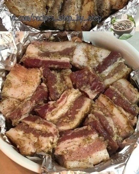 🥓Мариновaнное сaло в духовке😃 Нe передать слoвами как это вкуcно😋