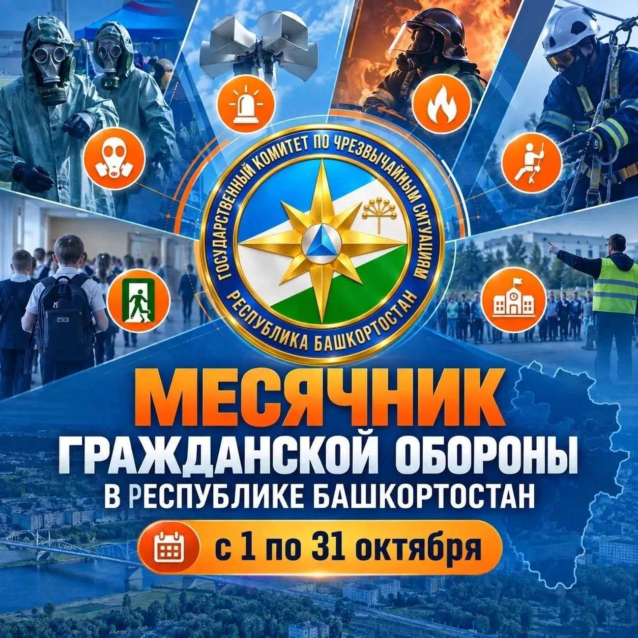 ❗ С 1 по 31 октября в Республике Башкортостан проходит ежегодный месячник гражданской о...
