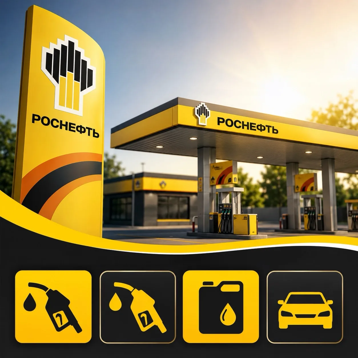 ⛽ Актуальная информация по АЗС «Роснефть»