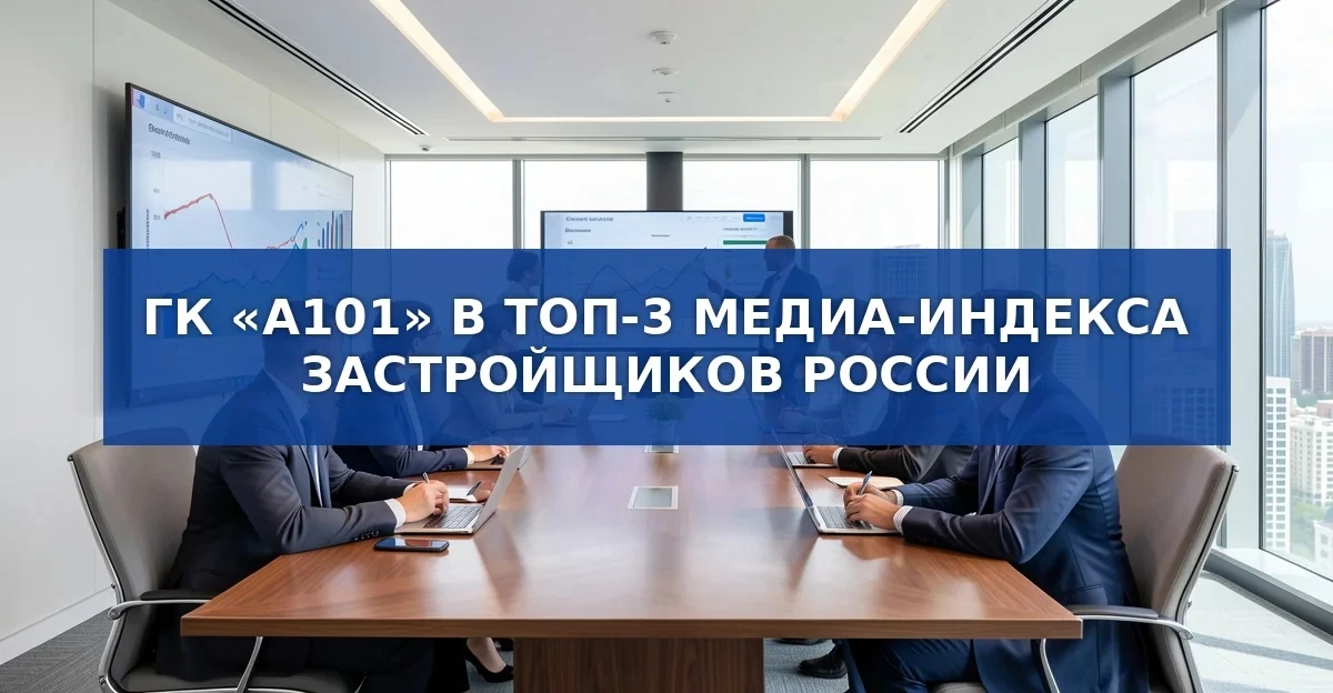 ГК «А101» вошёл в тройку лидеров медиа‑индекса среди застройщиков России