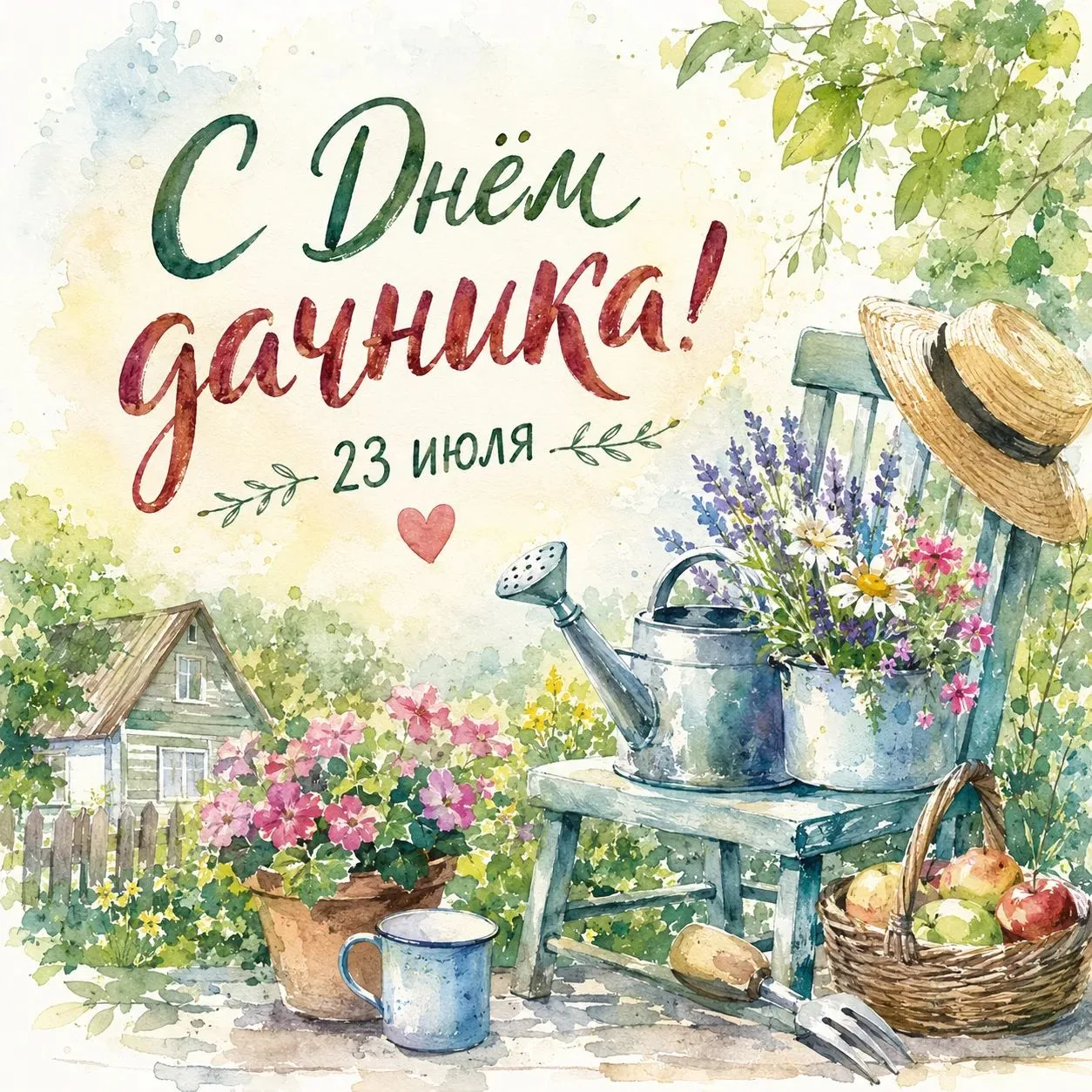 📝 С Днём дачника, дорогие подписчики! ☀️
Пусть лето радует вас щедрым урожаем, грядки не капризнича
