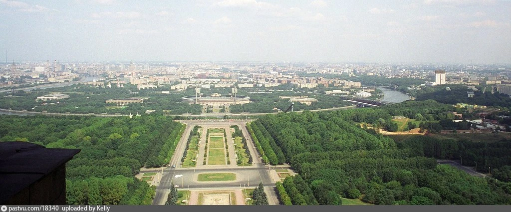 ПАНОРАМА Москвы с площадки МГУ