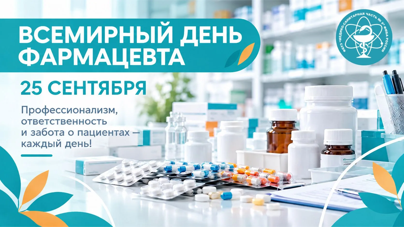 💊 25 сентября — Всемирный день фармацевта