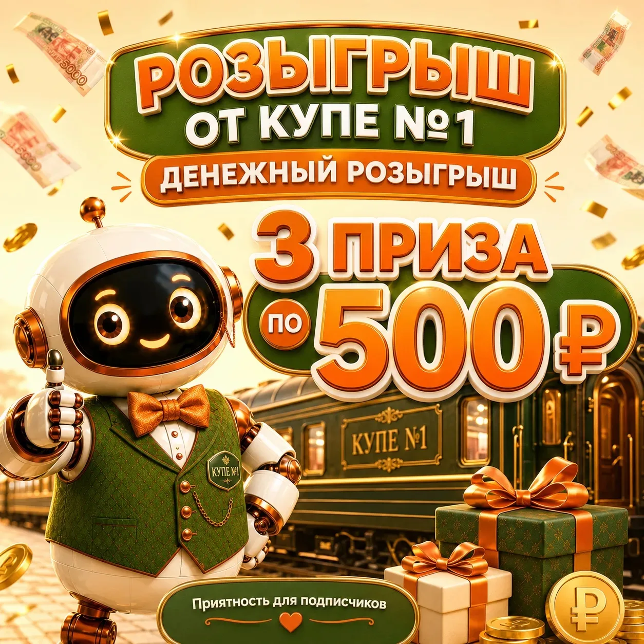⭐️ ДЕНЕЖНЫЙ РОЗЫГРЫШ ⭐️

 Мы с ребятами решили сделать приятность нашим подписчикам и запускаем РОЗЫ