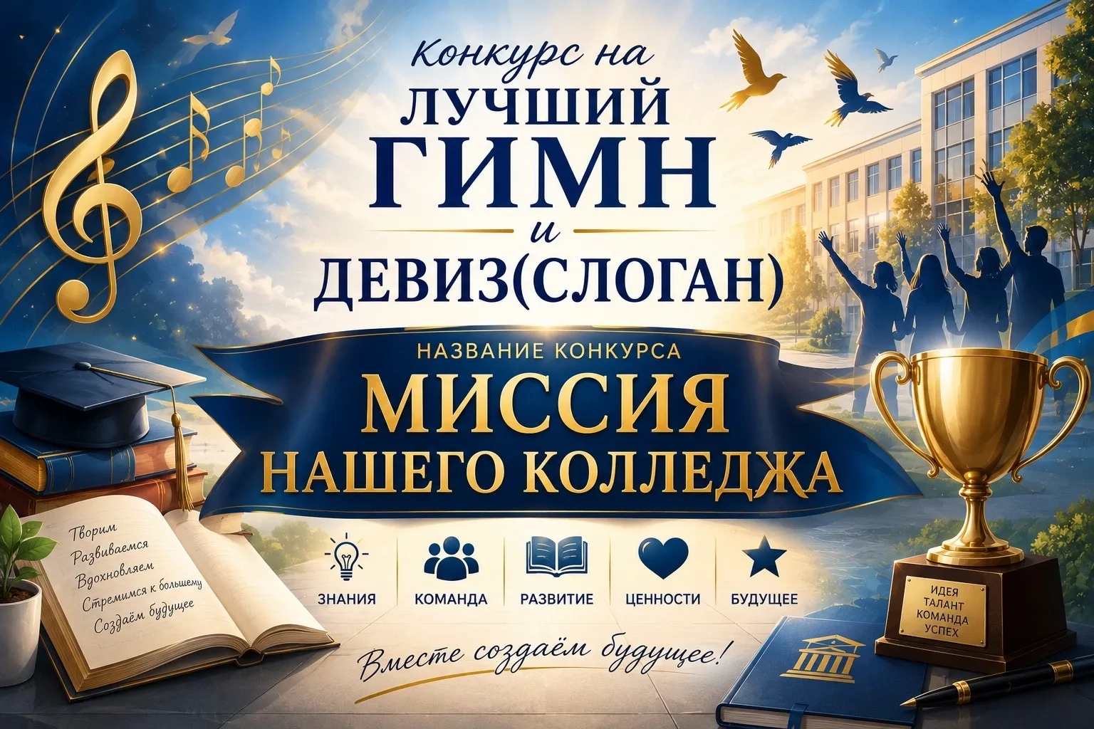📢 СТАРТ КОНКУРСА «МИССИЯ НАШЕГО КОЛЛЕДЖА»!