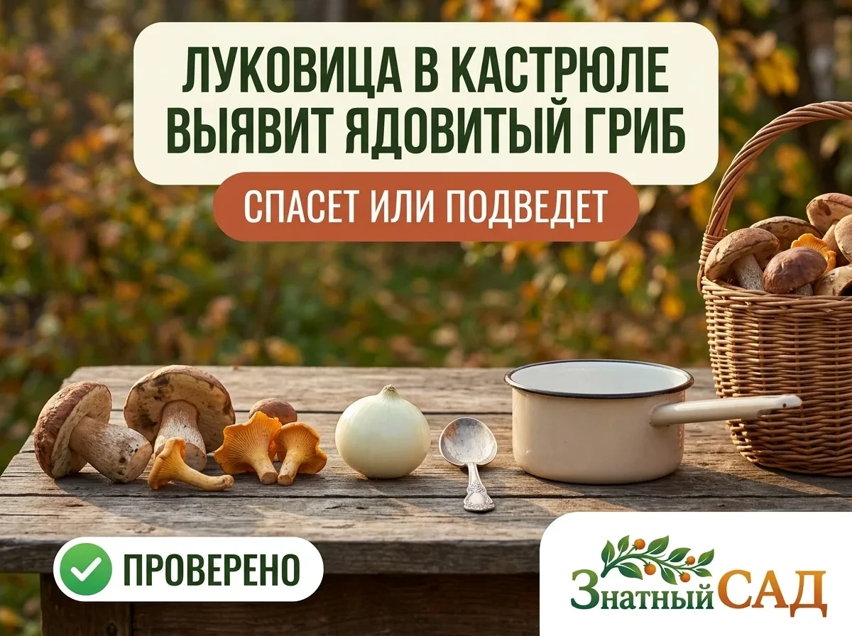 🔍 ПРОВЕРИЛИ: ЛУКОВИЦА В КАСТРЮЛЕ ПОКАЖЕТ ЯДОВИТЫЙ ГРИБ