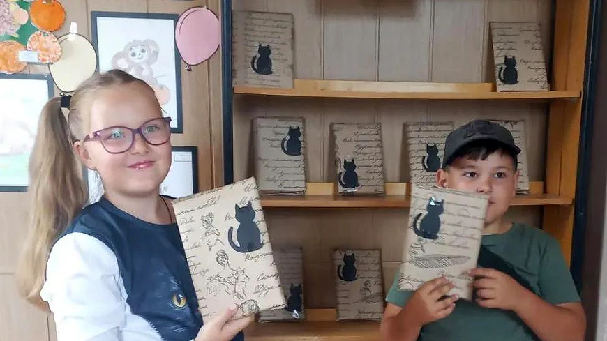 В Озерной библиотеке раздают книжных «котов в мешке»