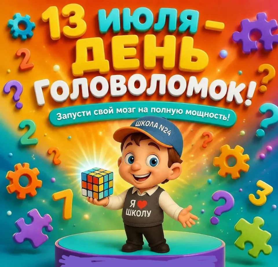 🧩 Сегодня — день, когда мозг должен поработать!

13 июля отмечается День головоломки. Выбор даты не