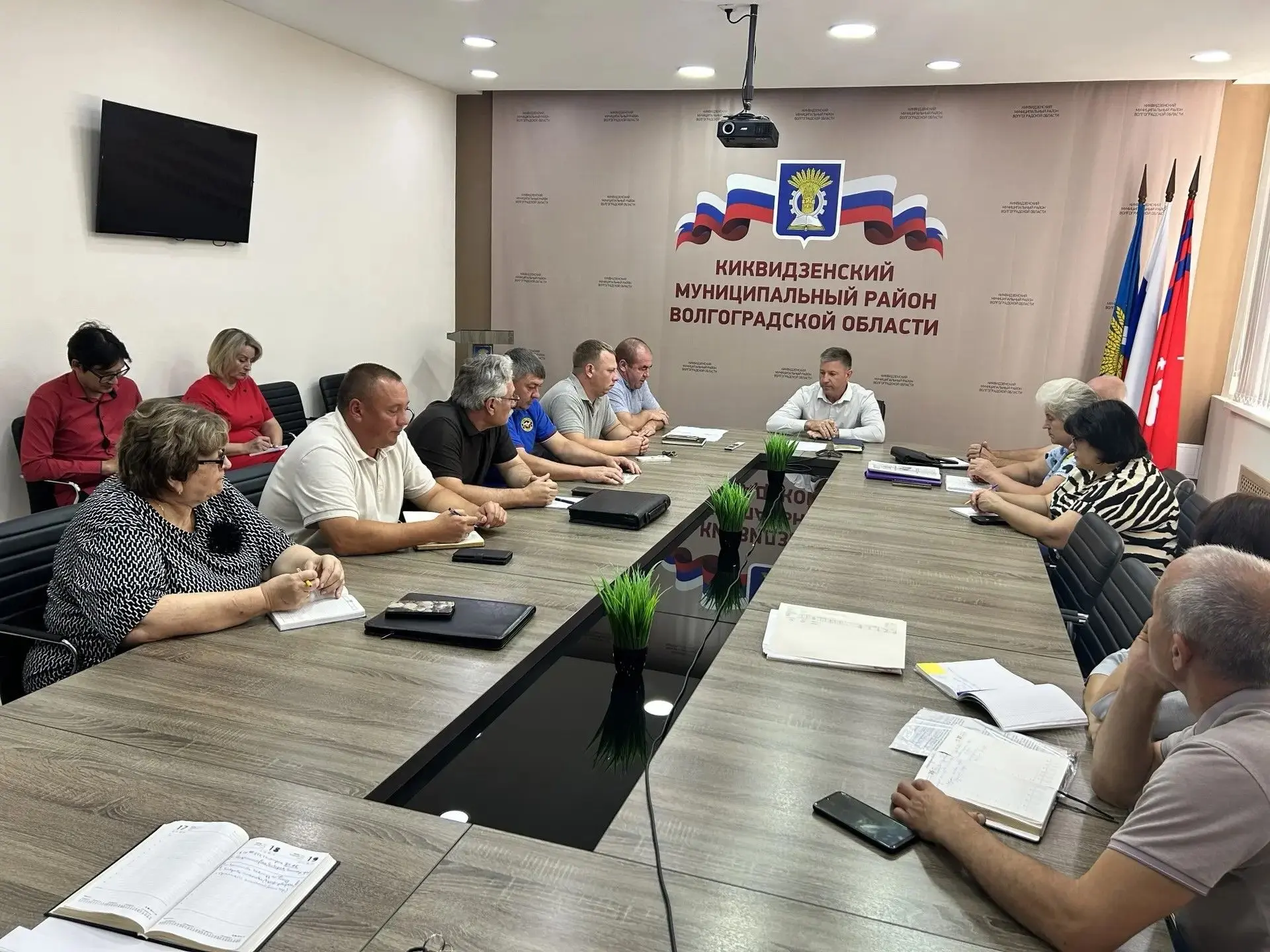 Заседание антитеррористической комиссии в Киквидзенском муниципальном районе.