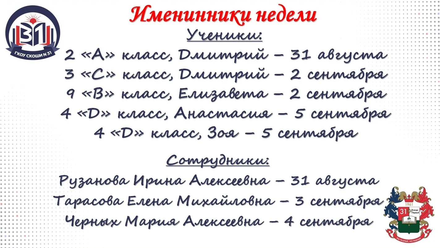 ✨С днем рождения, дорогие именинники!