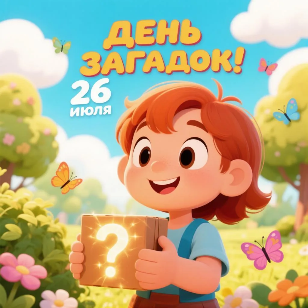 26 июля — День загадок! 🧩🎉
Сегодня отличный повод, чтобы пошевелить извилинами и немного поиграть 