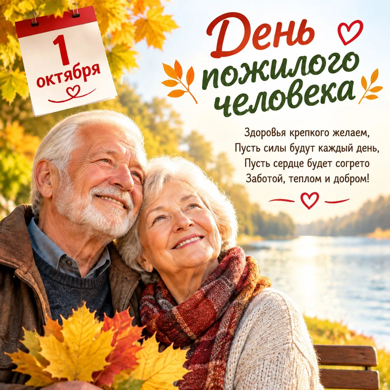 Сердечно поздравляем вас с Международным днём пожилого человека! 🍂🍁