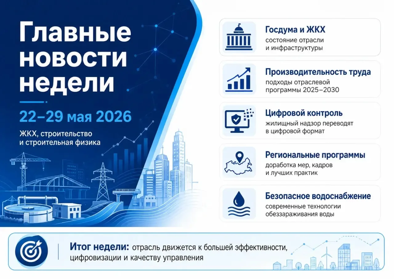 🗓 Главные новости недели  22–29 мая 2026 года от НИИСФ РААСН

Собрали ключевые события недели в сфе