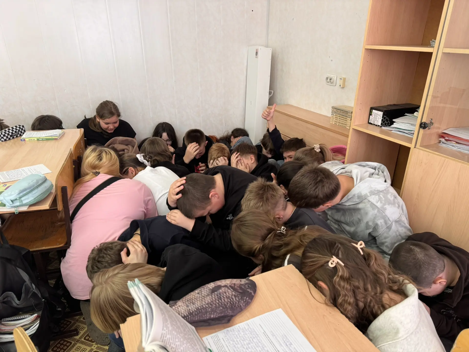 Вчера в нашей школе состоялась плановая практическая тренировка, направленная на отработку действий 