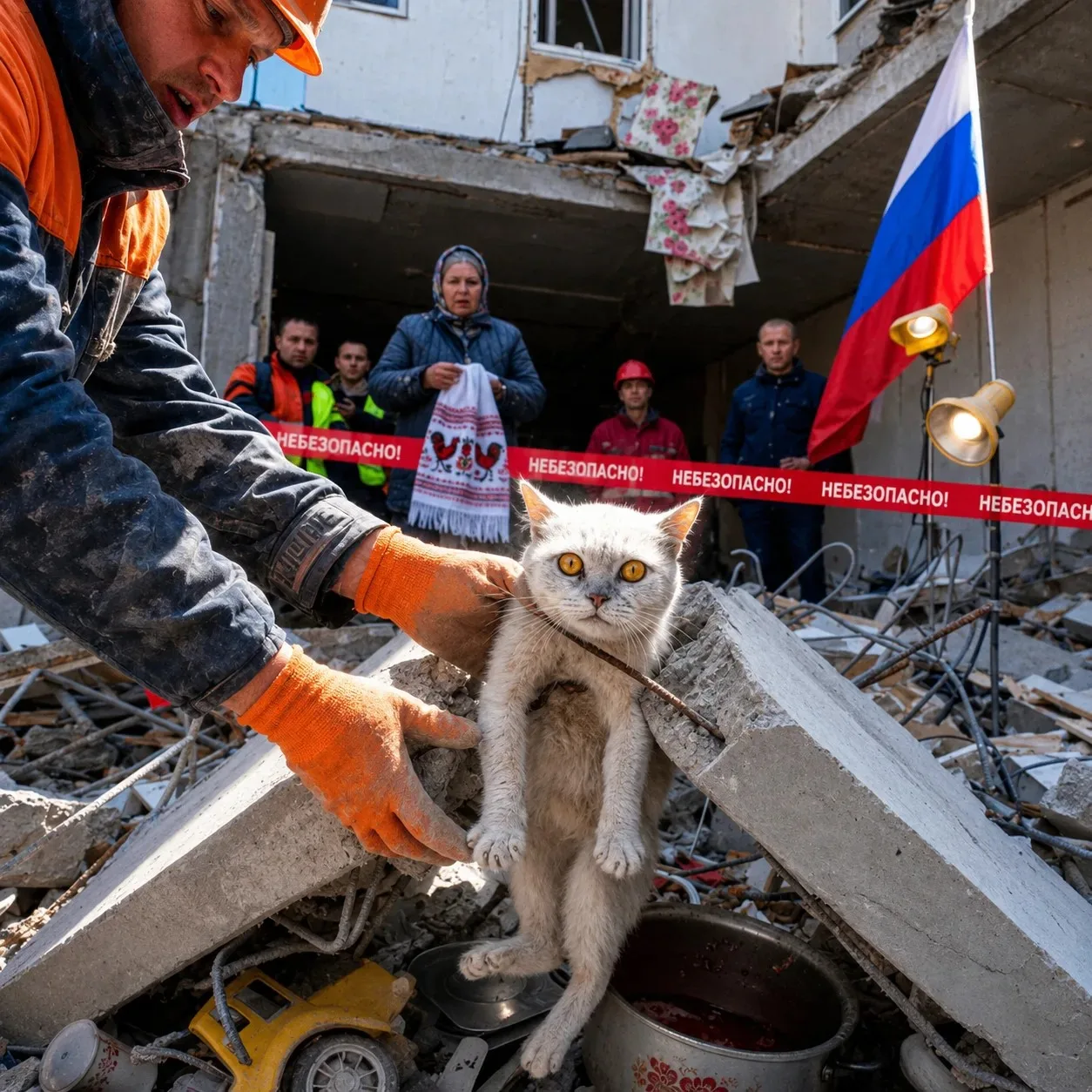 Её вытащили из-под завала через 26 дней после обрушения дома. Она была белой от головы ...