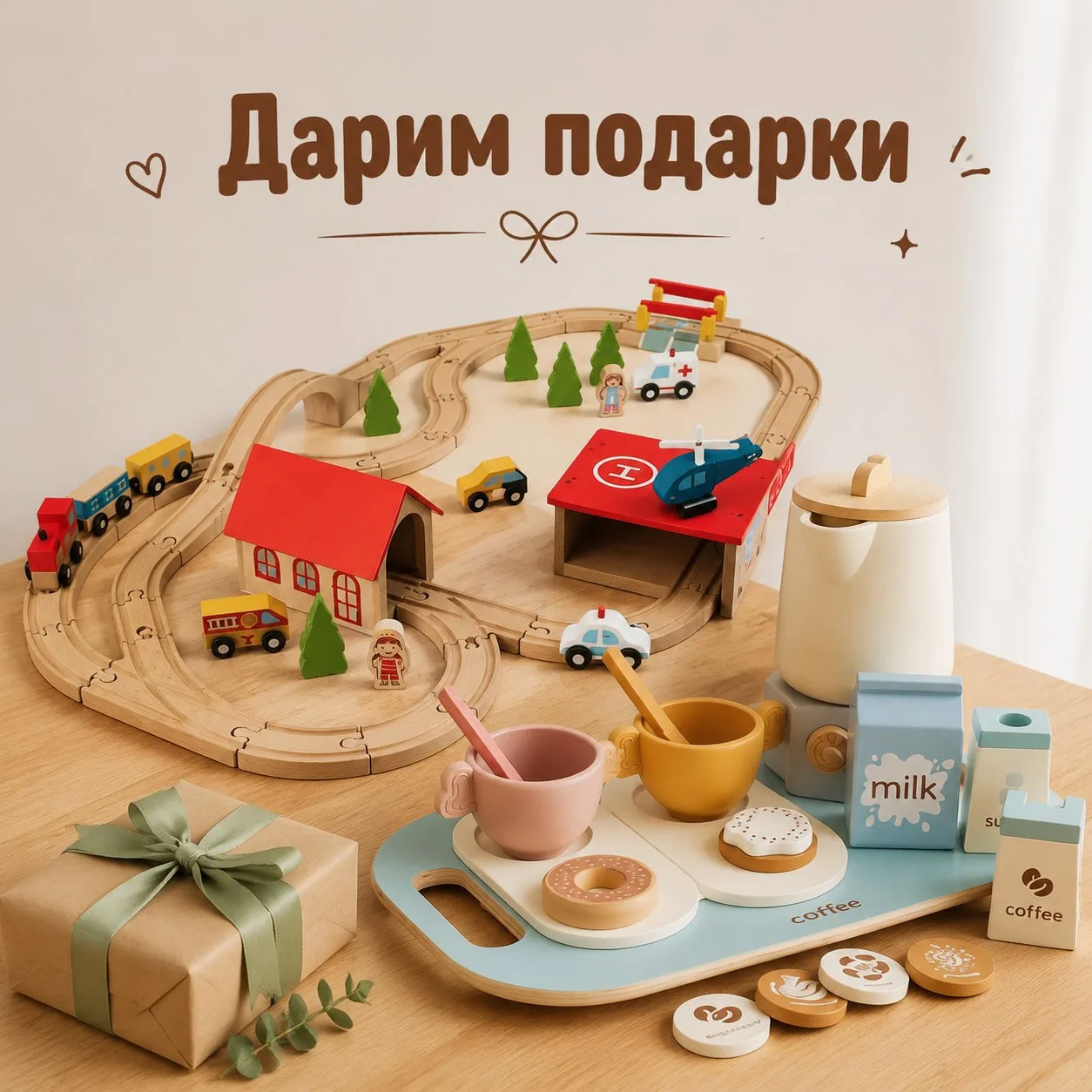 Мы решили устроить розыгрыш и подарить вашим деткам замечательные подарки.
