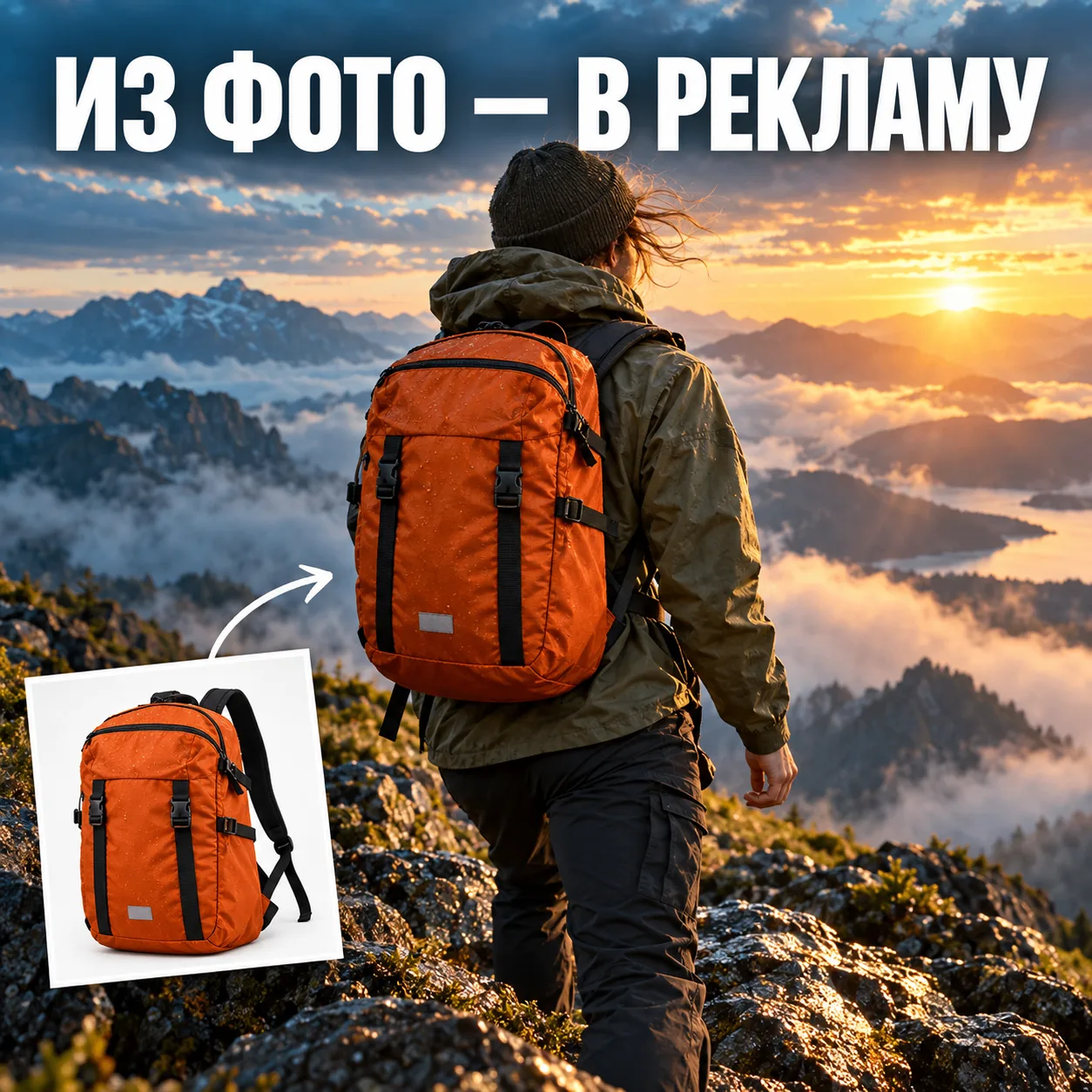 🎒 Рюкзак на белом фоне — ещё не рекламный кадр