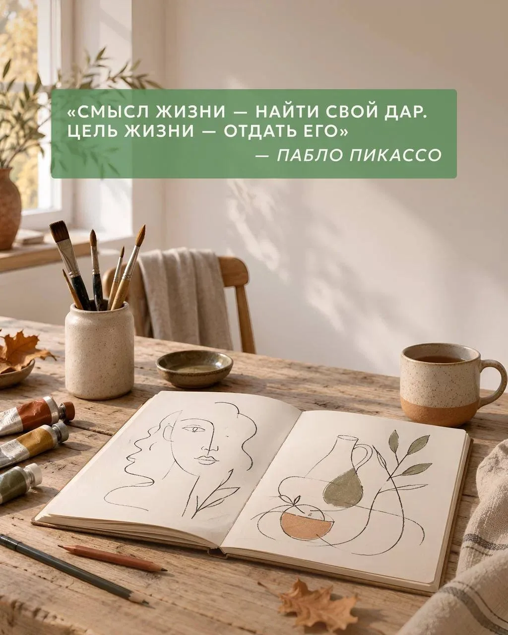 💭 «Смысл жизни — найти свой дар. Цель жизни — отдать его»