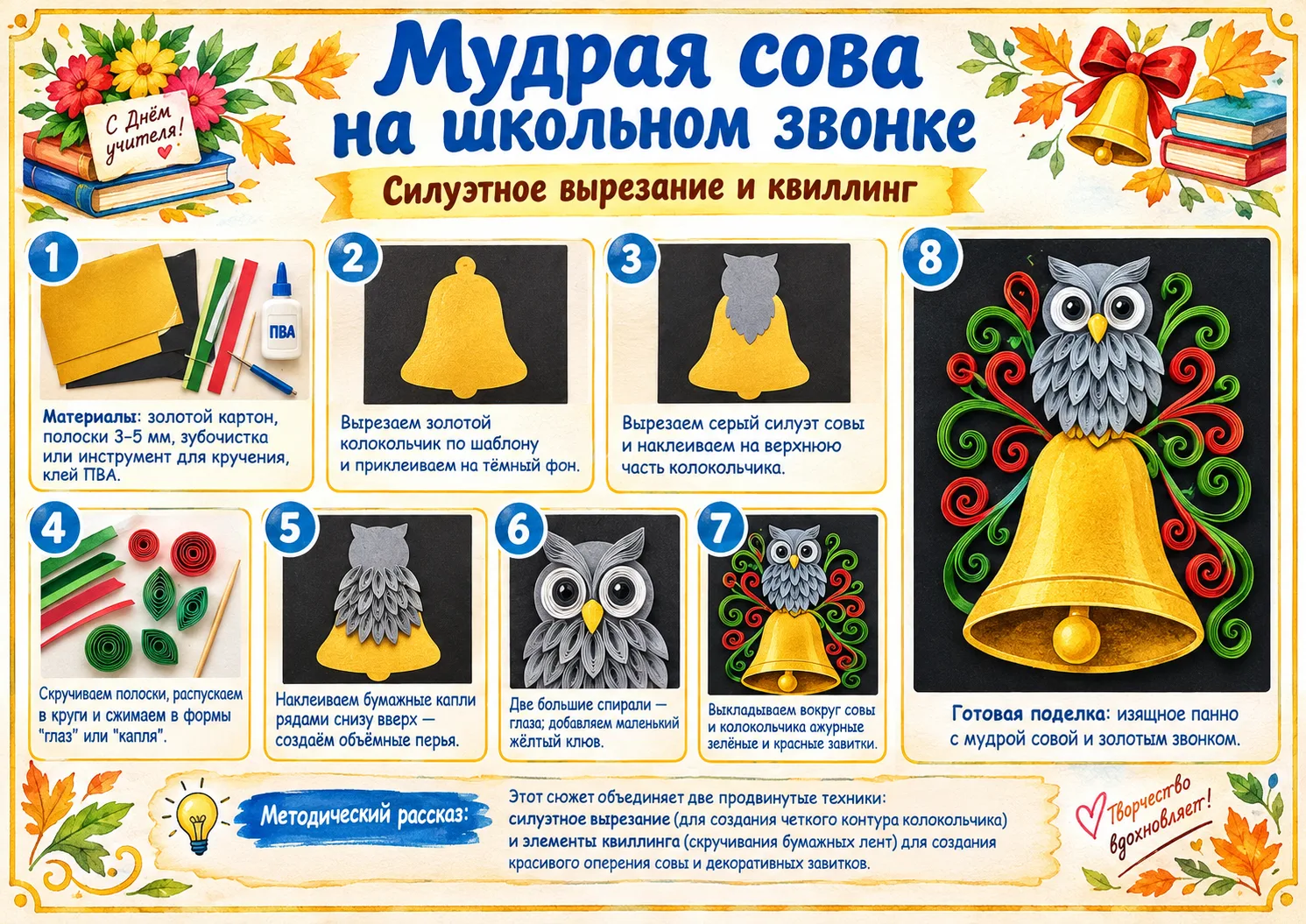 🍂Скоро! 5 октября! День учителя. Идеи для творческих подарков!🏫