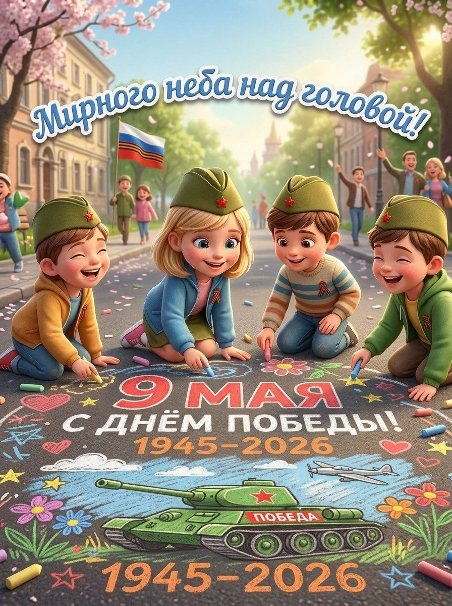 У нас идут тематические занятия, посвящённые 9 Мая — Дню Победы!