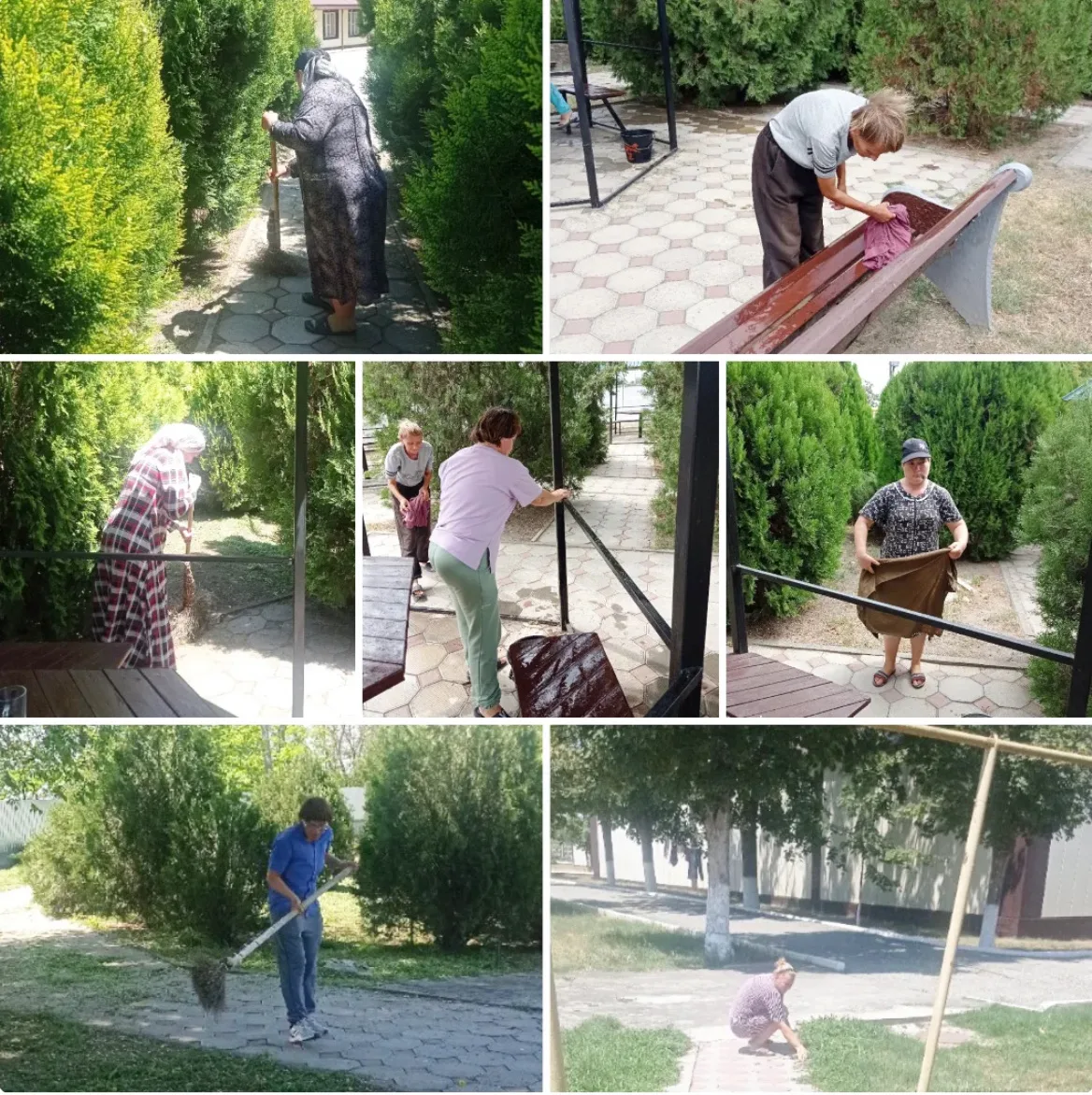 Сотрудники и получатели социальных услуг ГБУ "Алпатовский социально-оздоровительный цен...