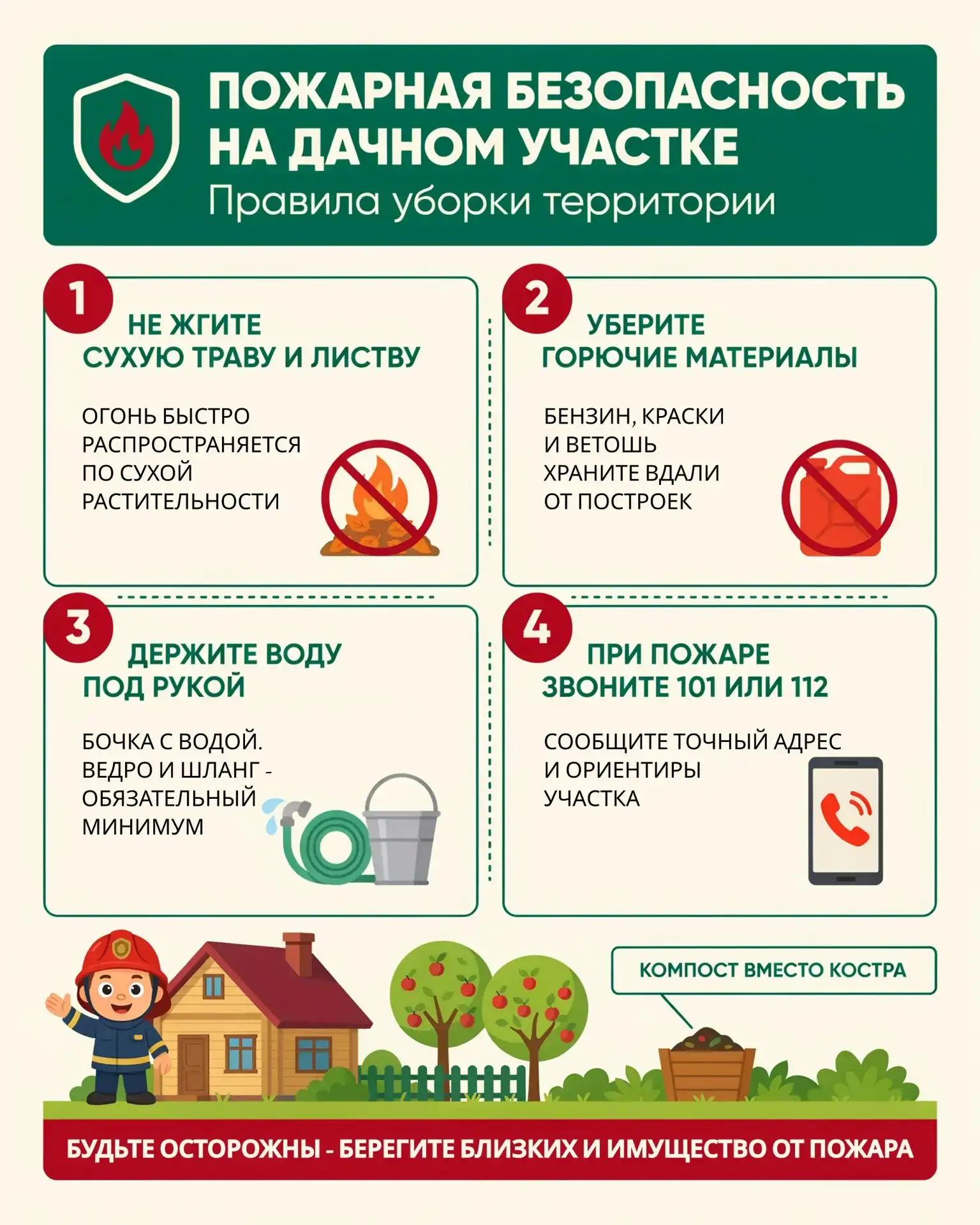 🍂 В сентябрьские дни горят не только "костры рябин", но и дачные постройки…