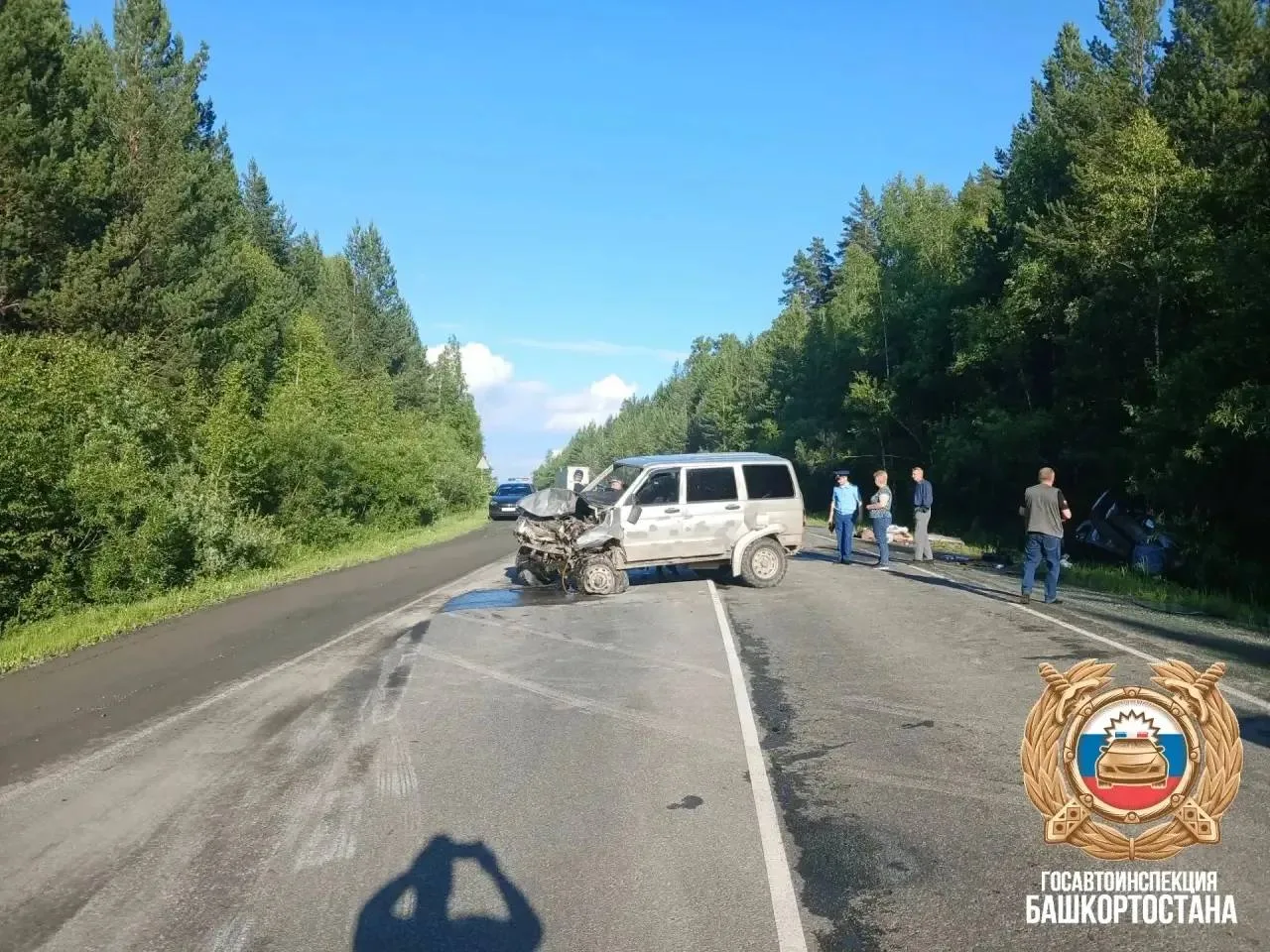 Пять человек погибли в результате столкновения двух автомобилей в Белорецком районе Баш...