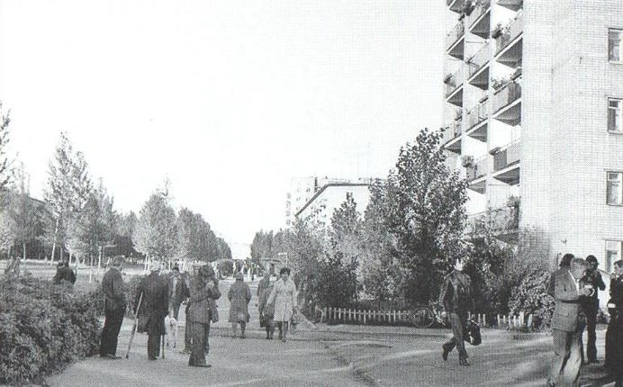 Двор на улице Урицкого, 1984 год.