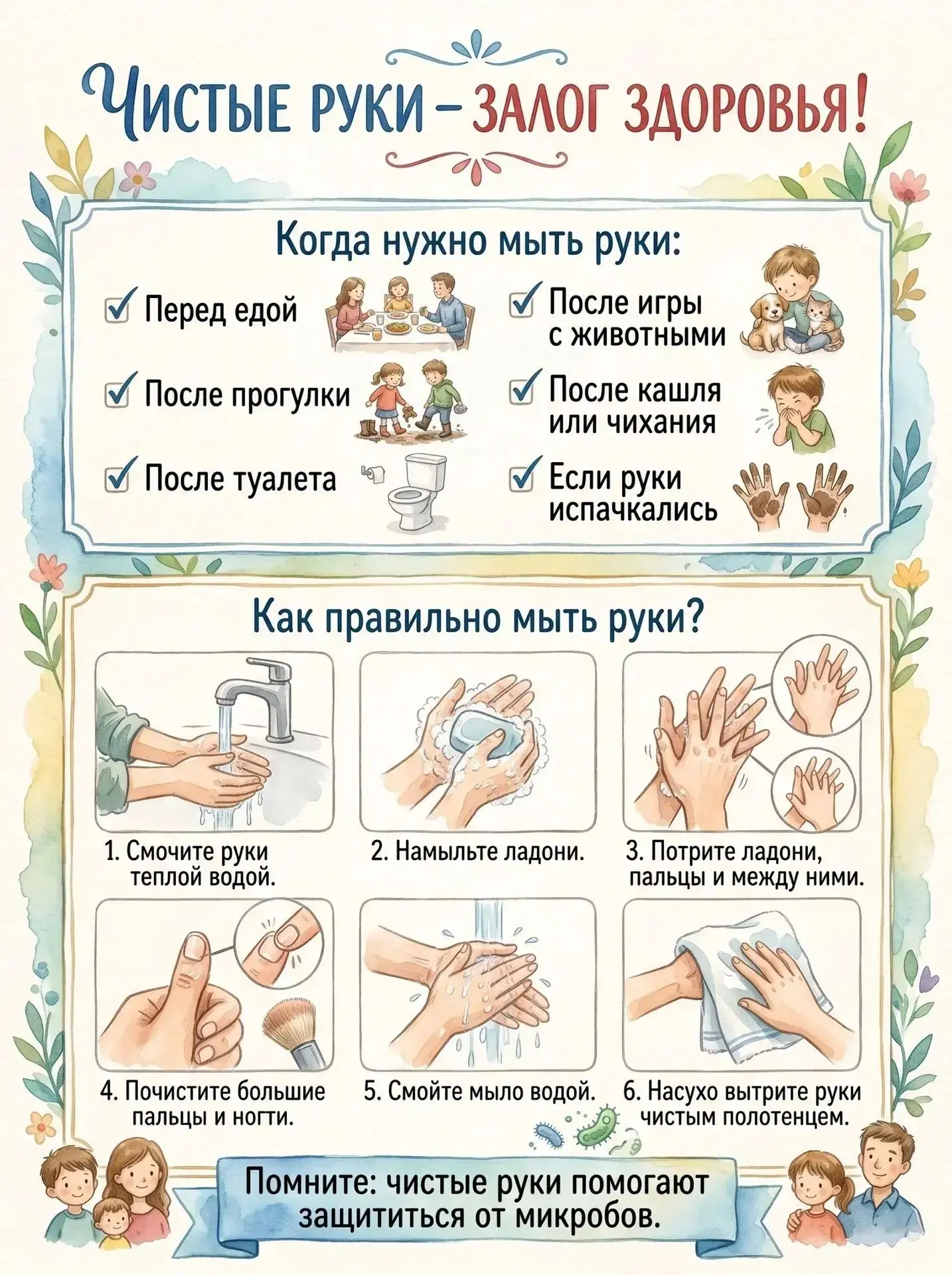 Чистые ладошки и опрятный вид: учим детей личной гигиене с улыбкой! 🫧🦷

Как объяснить малышам, зач