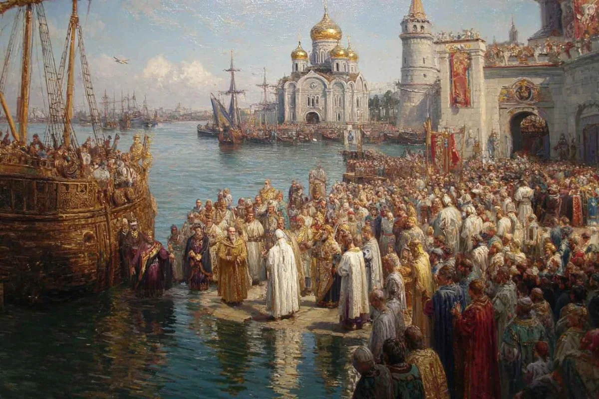Вообще, очень интересно сложились у нас исторические обстоятельства c Крещением Руси. П...