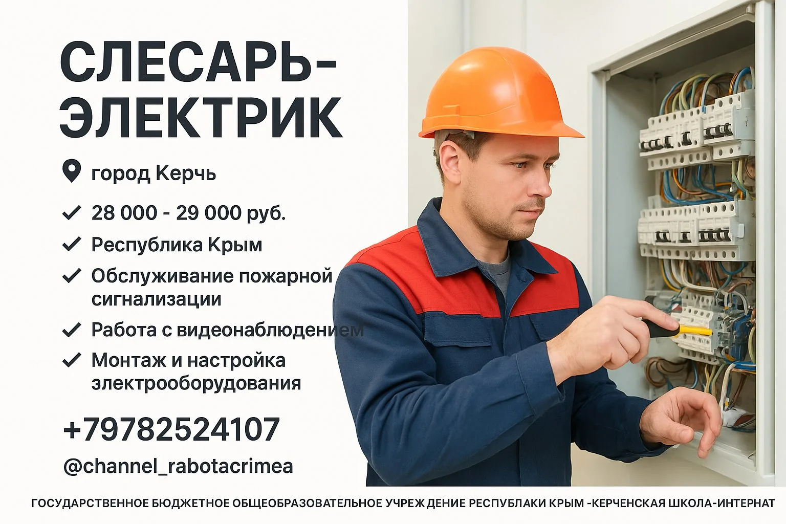 🔊 СЛЕСАРЬ-ЭЛЕКТРИК