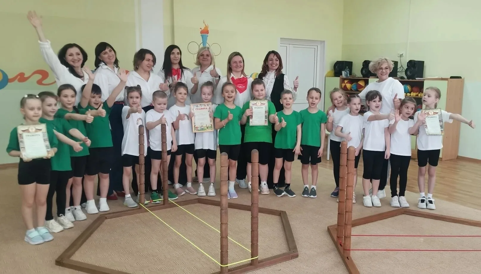 ➡ СОРЕВНОВАНИЯ ПО СПОРТИВНЫМ ПРЫЖКАМ ЧЕРЕЗ РЕЗИНКУ  ✅ 22 апреля в МОУ "Гимназия № 9" состоялся отбор