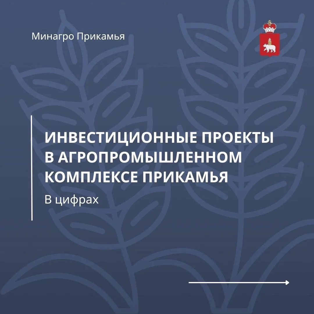 В агропромышленном комплексе Прикамья реализуют 32 инвестпроекта в 2026 году 🐮