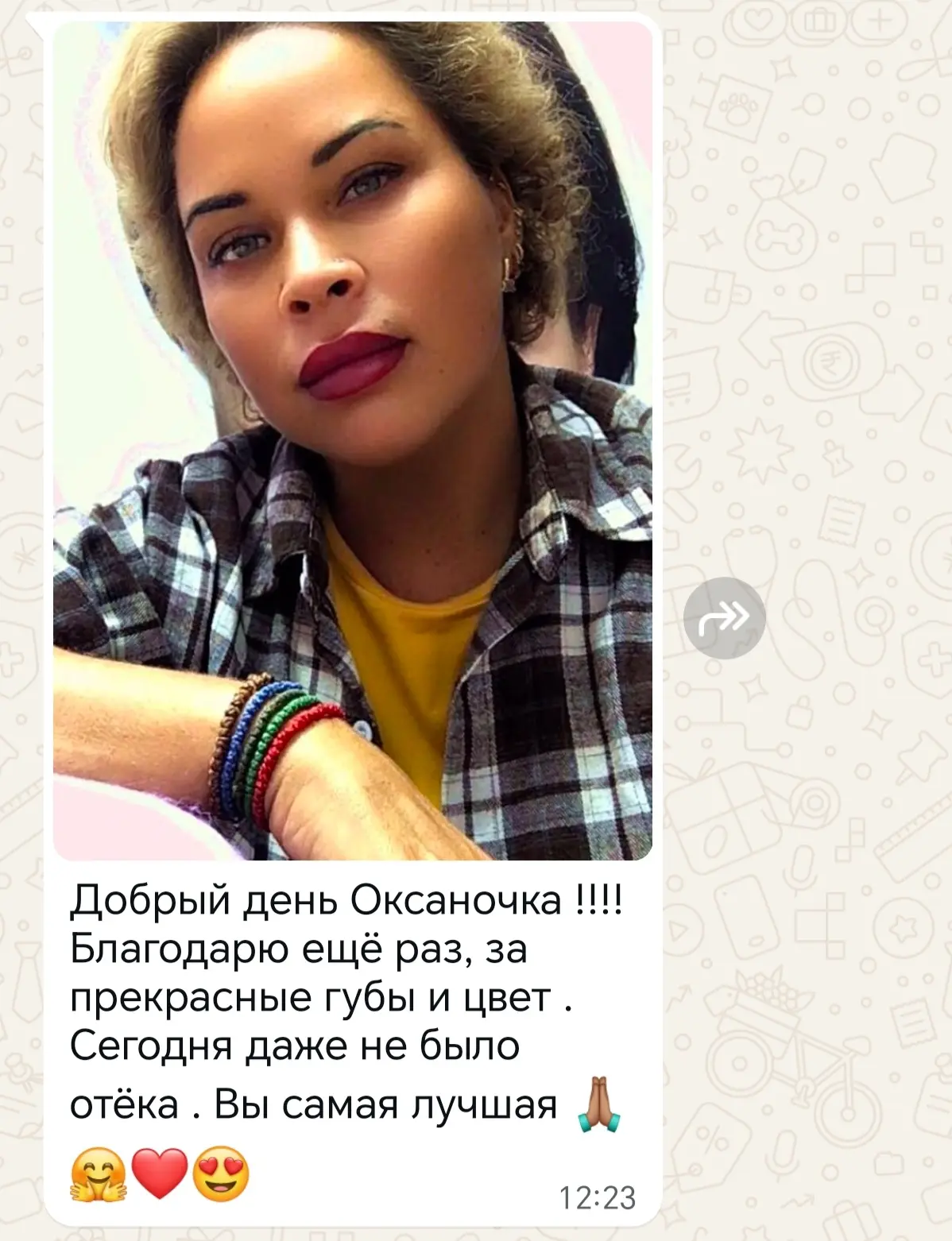 Обновление цвета на губках и приятные слова от красавицы на следующий день после процед...