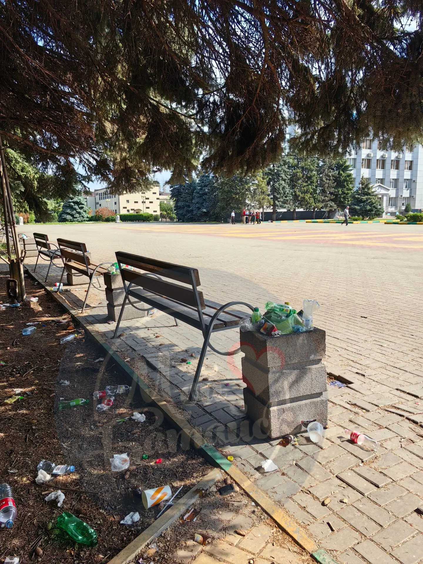 Тем временем вся остальная территория парка остаётся в неприглядном виде 😬

Самое противное то, что