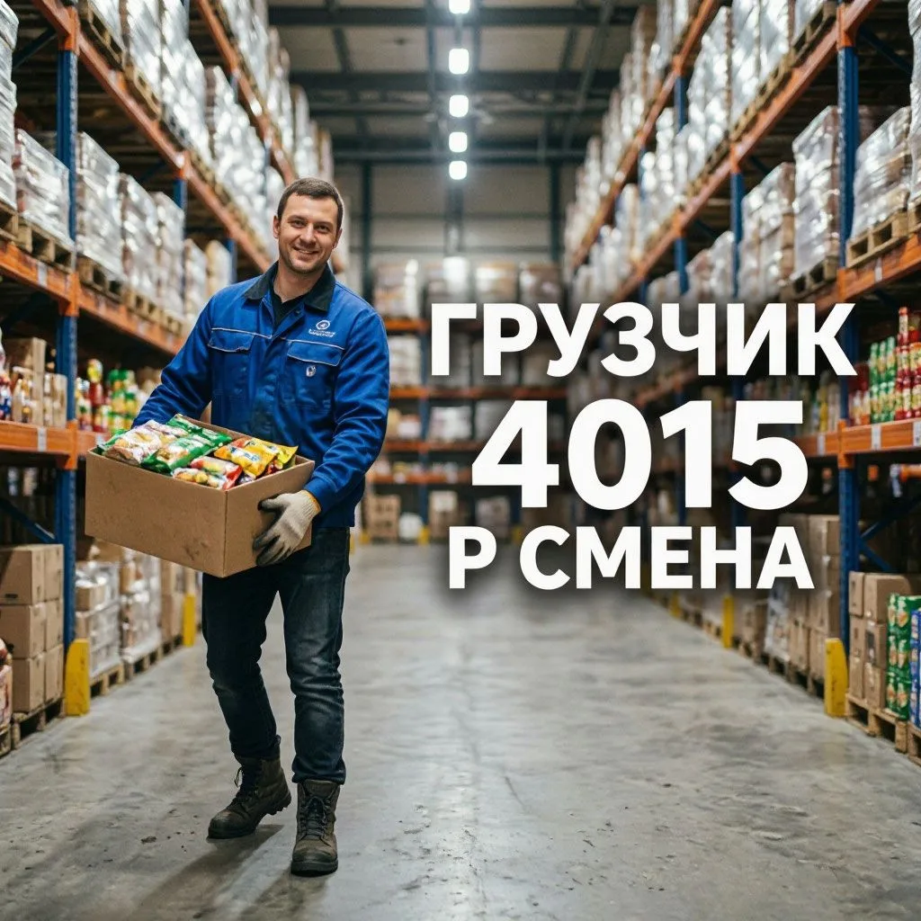 Приглашаем Грузчиков на склад продуктовых товаров!