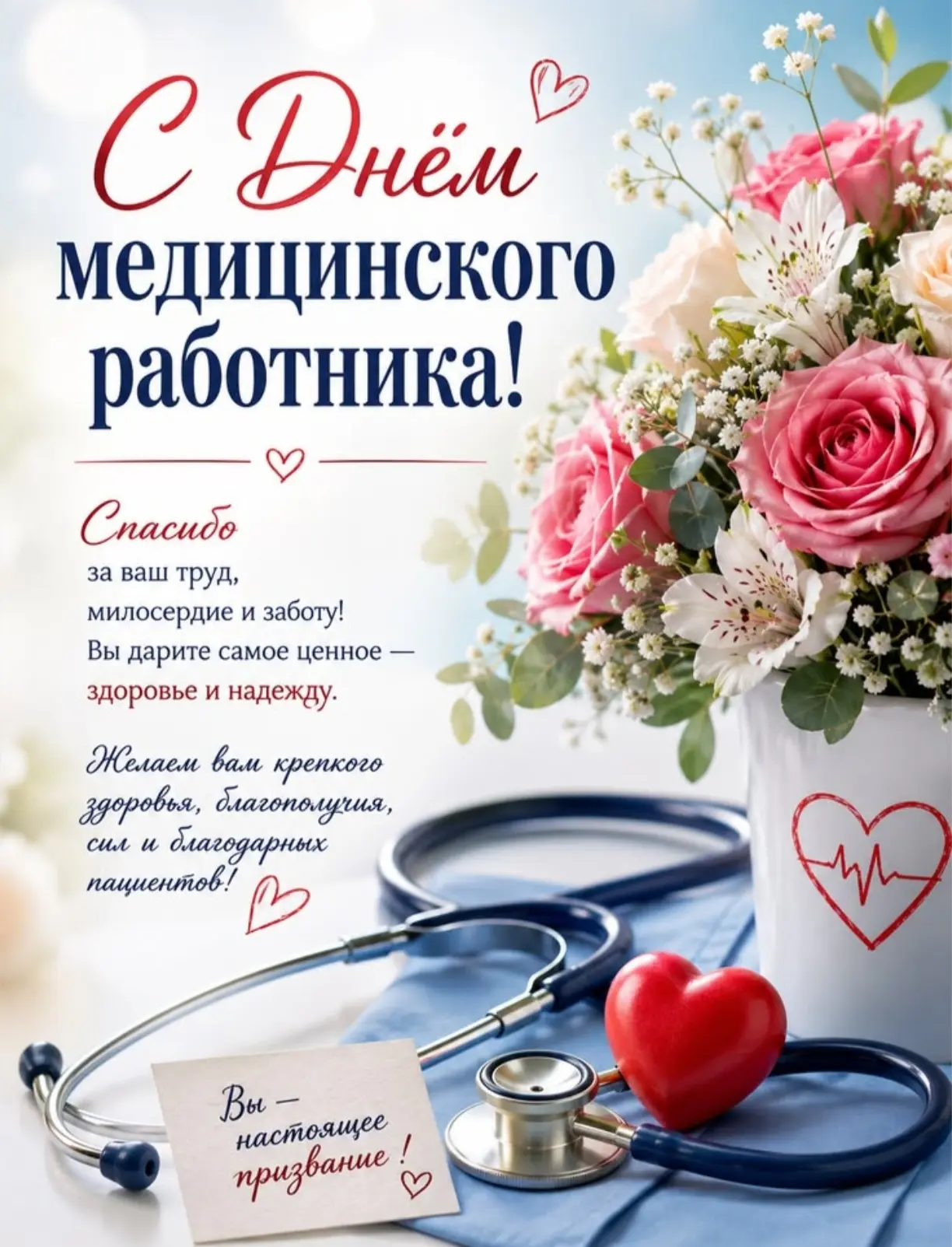 Поздравляем всех медицинских работников с их профессиональным праздником! Спасибо за Ваш неоценимый 