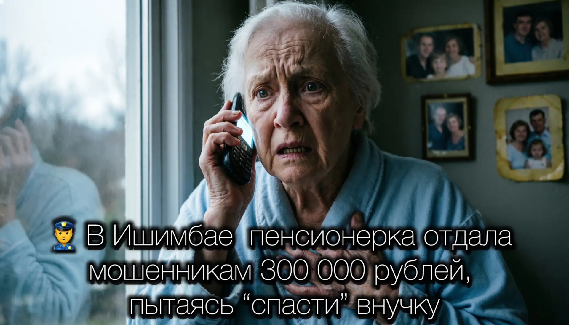 👮‍♂️ Ишимбайская пенсионерка отдала мошенникам 300 000 рублей, пытаясь “спасти” внучку