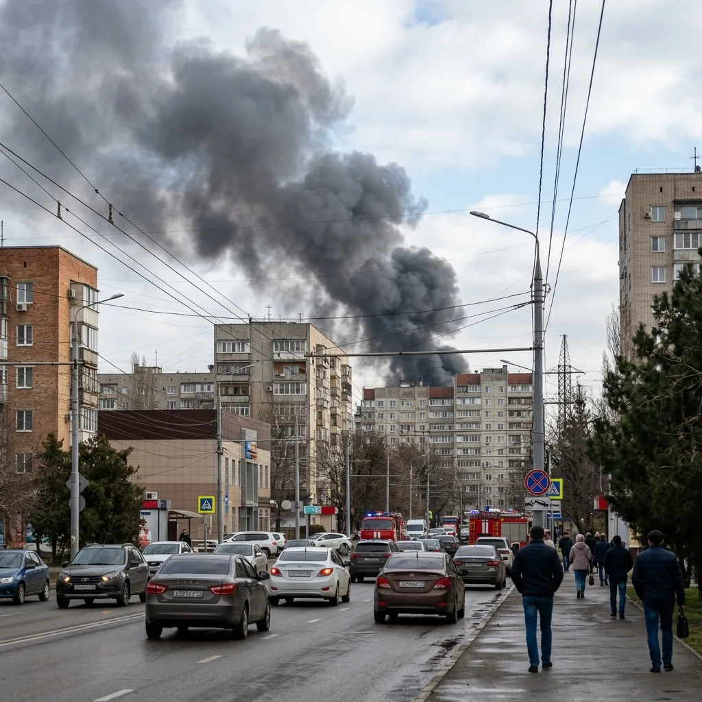 ⚡️ МОЛНИЯ: В Краснодаре произошли взрывы и пожар