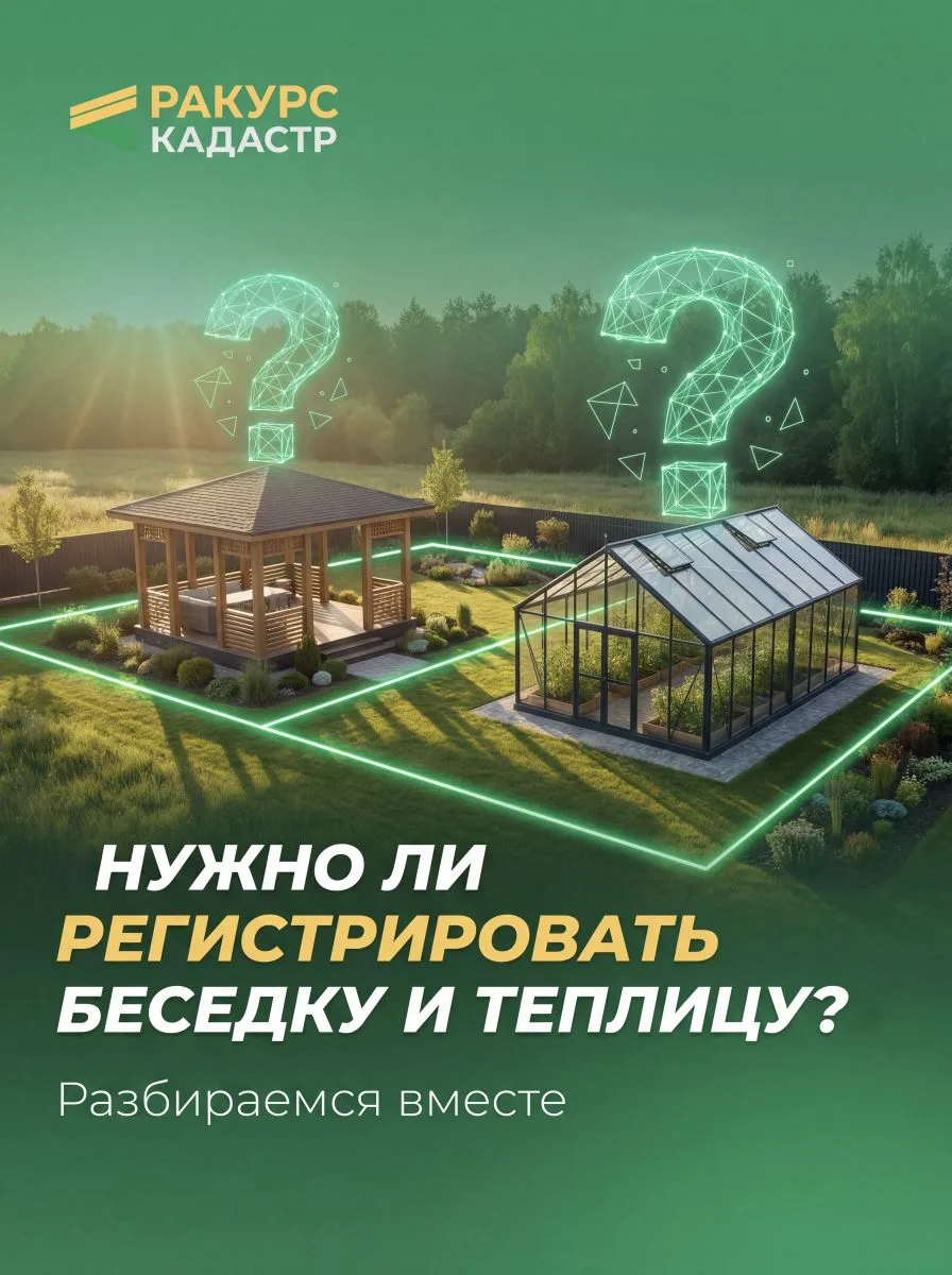 НАДО ЛИ РЕГИСТРИРОВАТЬ БЕСЕДКУ и ТЕПЛИЦУ?

Настало долгожданное лето, и с его приходом активировалис
