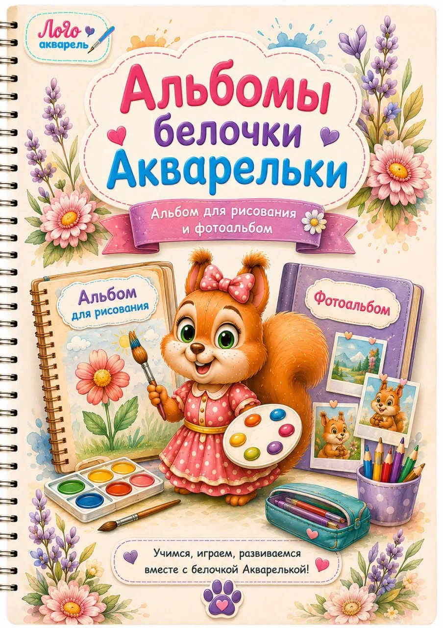 🐿 Белочка Акварелька снова натворила дел… 😊