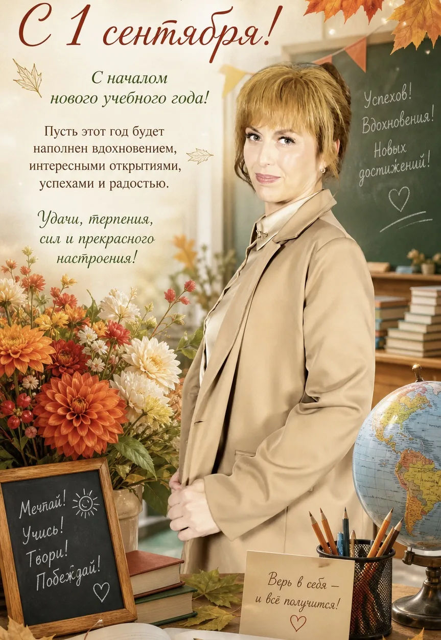 С Днём знаний! С днём, когда начинается что-то новое.