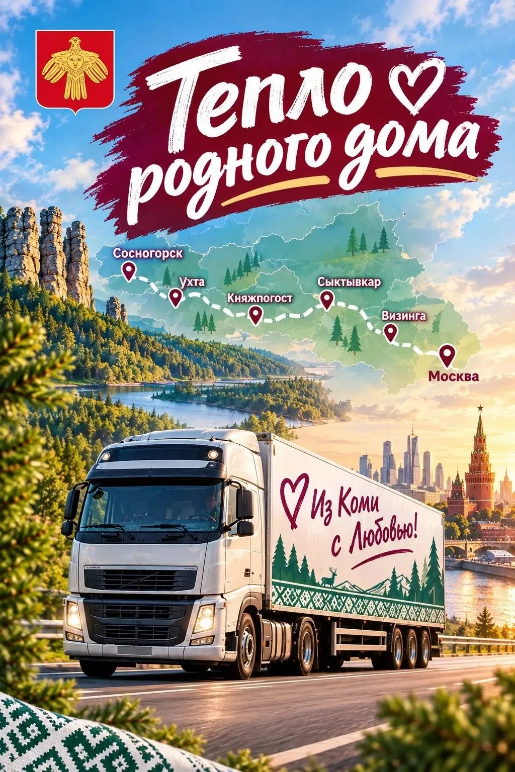 🚚 Студенты из Коми получат посылки от родных в Москве.