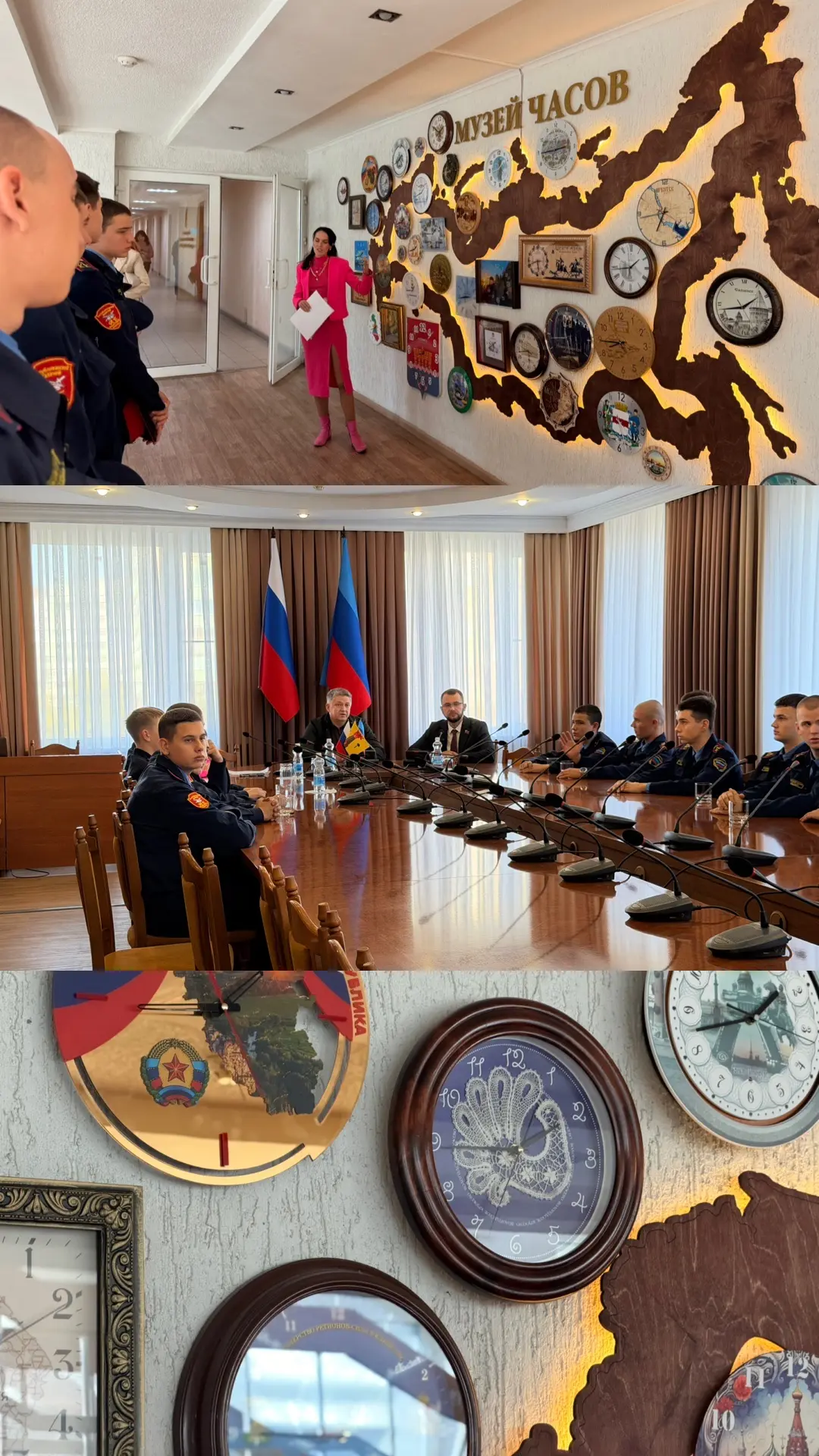 🕰️Помните, недавно проводили экскурсию в Музее часов в Луганской администрации для юны...
