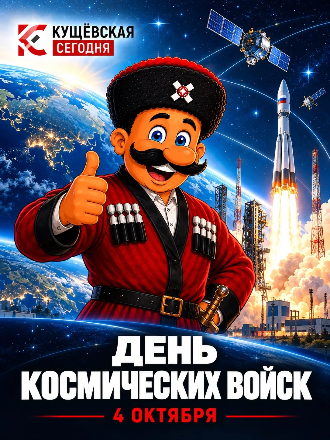 🚀 4 октября — День Космических войск России