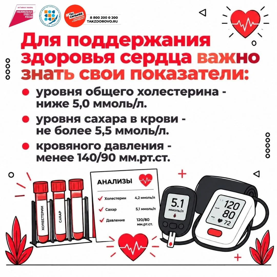 С 28 сентября по 4 октября — Неделя ответственного отношения к сердцу.