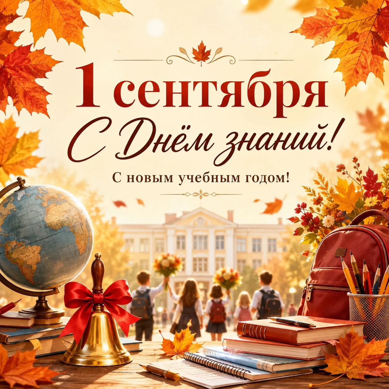 🍁 С Днём знаний, дорогие ученики, учителя и родители!
