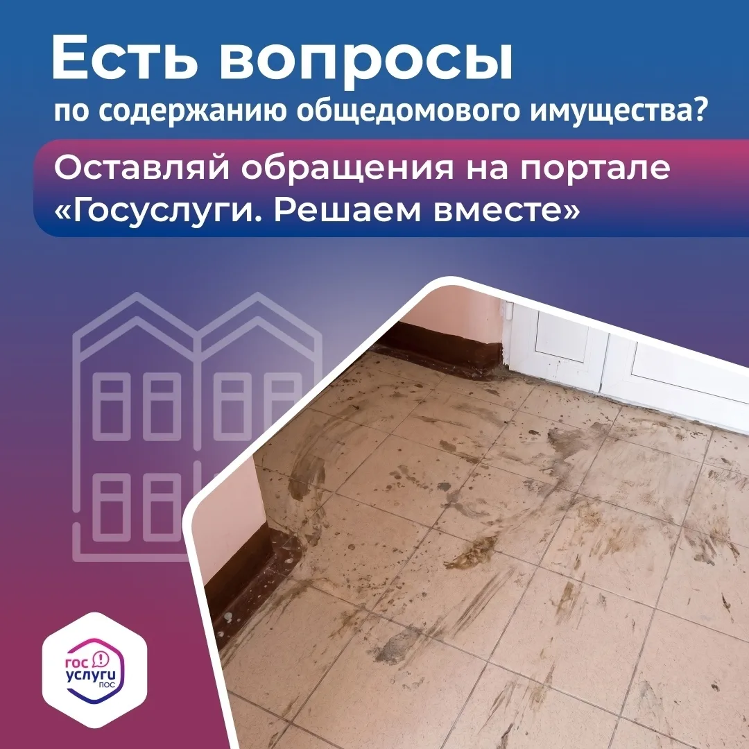 Не моют полы в подъезде? Сообщить о проблеме очень просто. 🧹✅

Теперь не нужно никуда идти – всё мо
