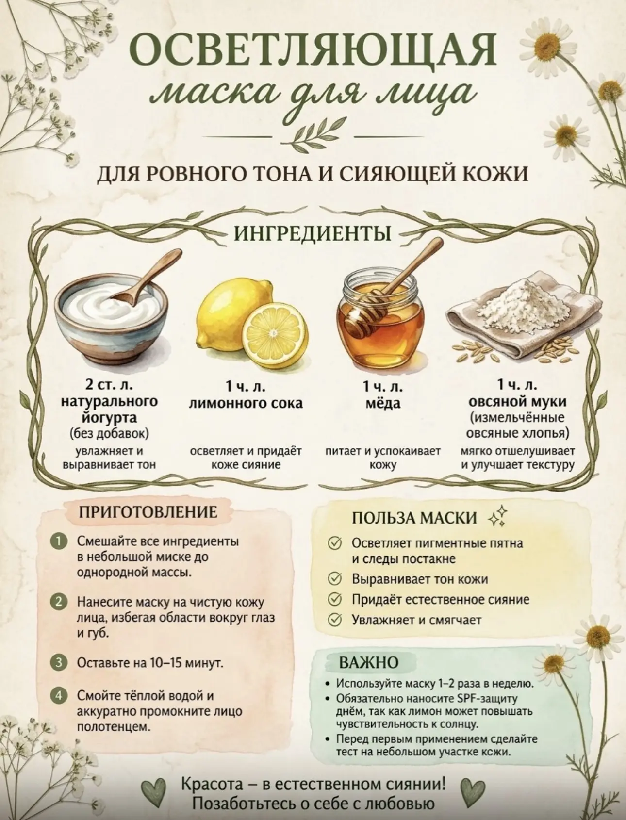 ☘️Сияй естественно!